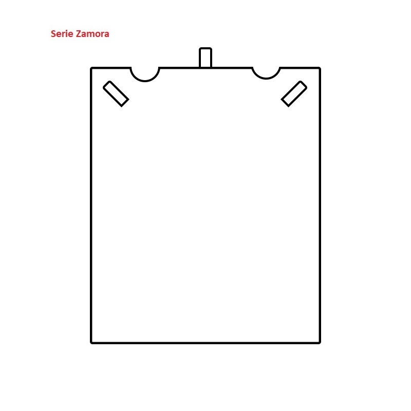 Esfuche Zamora medalla cordón 110x155x34 mm.